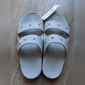 NWT Crocs Classic Sandal Light Grey